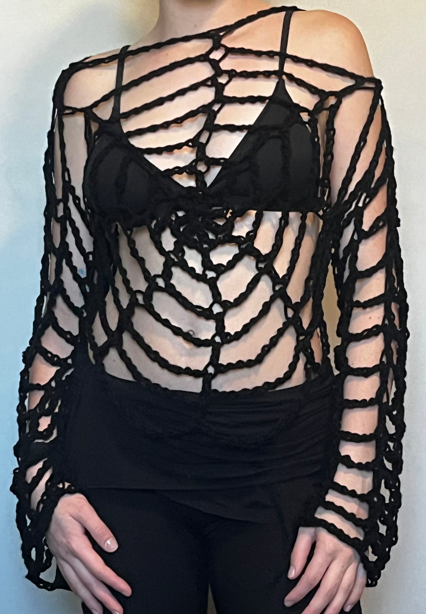 Spider Web Mesh Coverup