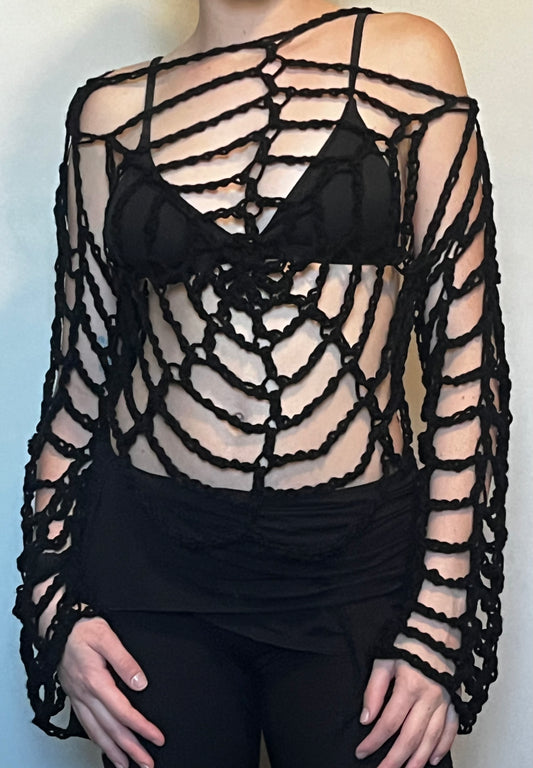 Spider Web Mesh Coverup