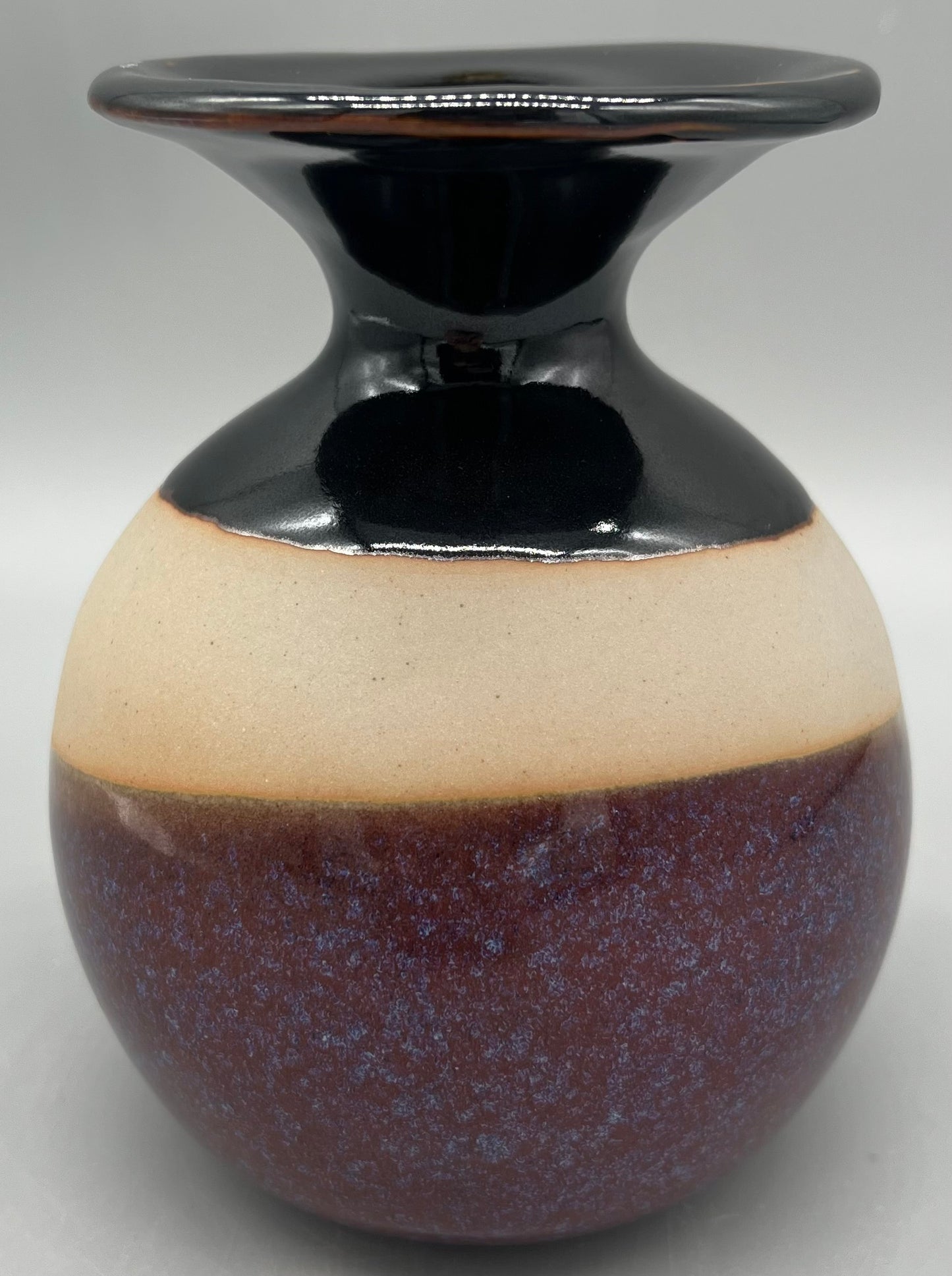Temoku + Purple Haze Vase