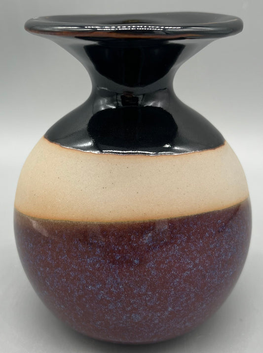 Temoku + Purple Haze Vase